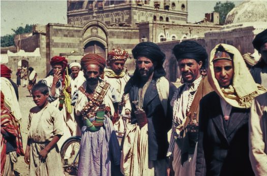 Sana’a 1961. Askaris vor dem Dar Al-Said